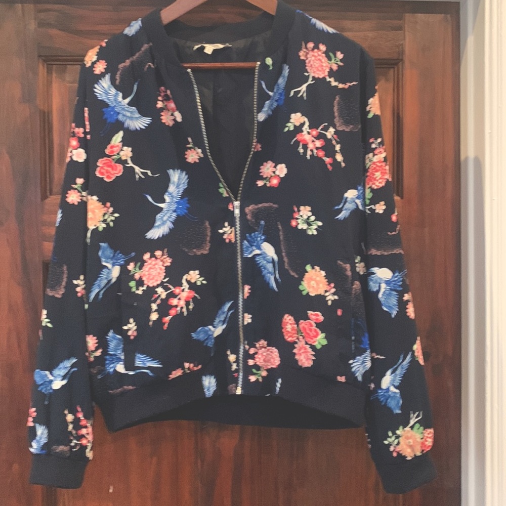 Charlotte Russe floral light jacket. Used but still in great condition